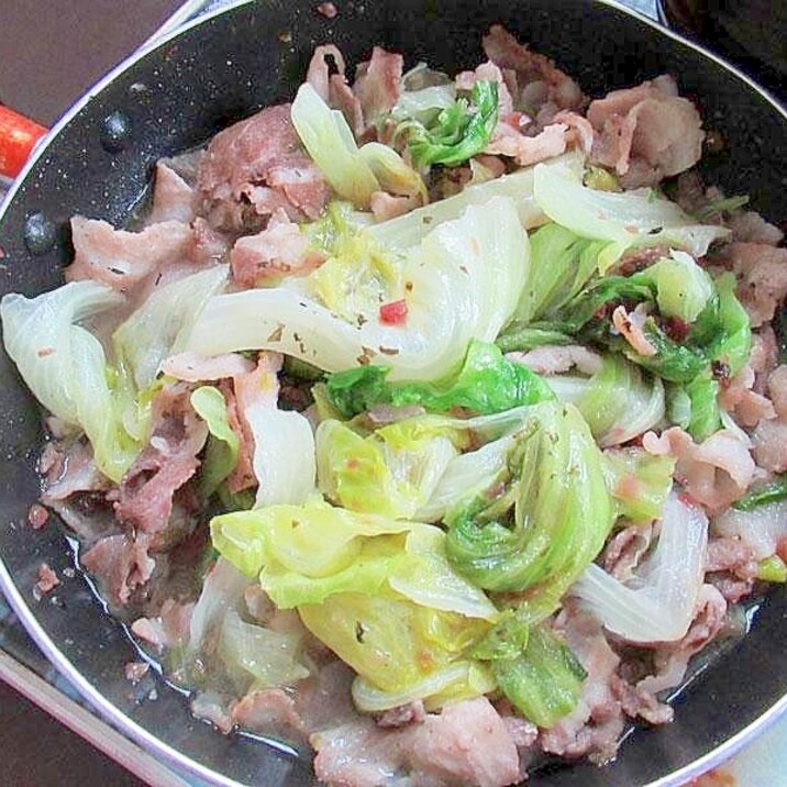 豚とレタスの梅炒め